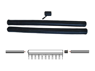 Akotec Direct-Flow Wellschlauch-Montageset für Solarthermie mit Tauchhülse, inklusive Isolierung und Verbindungselementen. Ideal für die effiziente Installation von Vakuumröhrenkollektoren und optimierte Wärmeübertragung in Solarthermieanlagen.